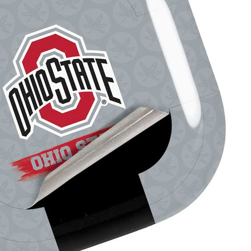 Ohio State University Distressed Logo Galaxy Buds Live Skin